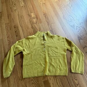 Everlane Golden Button-Up Sweater